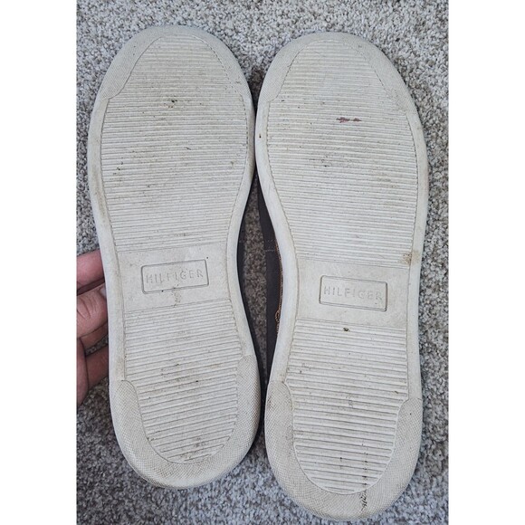 Tommy Hilfiger Brown Leather Suede Slip on Loafer Sneaker Size 9 Style TMLENNOX - Picture 8 of 9